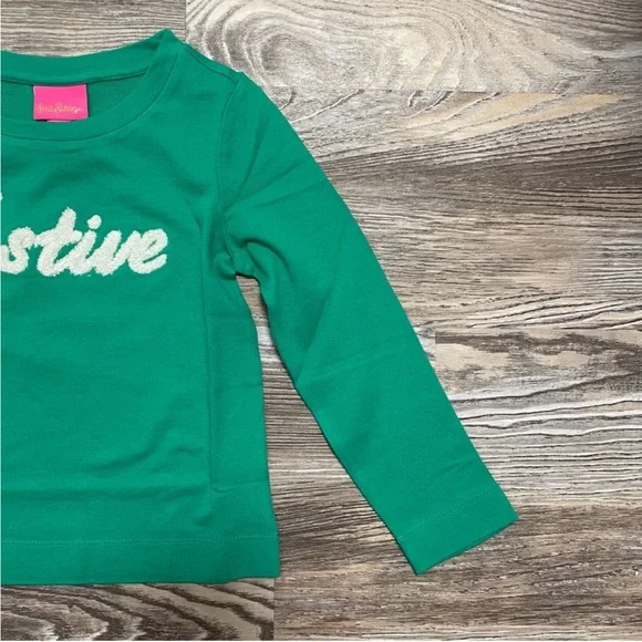 Lilly Pulitzer Mini Rami Festive Sweatshirt
Green Holiday Kids Med 6-7 yr Girls - Picture 9 of 11